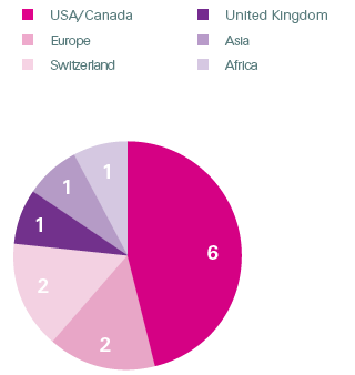 Regional Representation (pie chart)