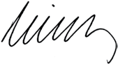 Signature – Walter B. Kielholz (signature)