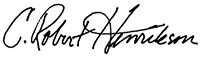 C. Robert Henrikson (signature)