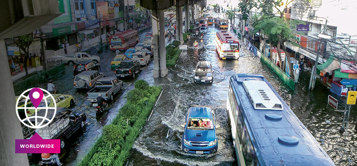 Flooded streets after a storm (photo)