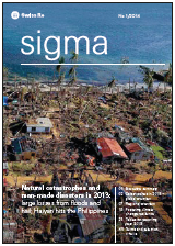 sigma 1/2014: Natural catastrophes and man-made disasters in 2013 (cover)