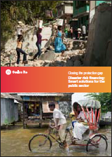 Closing the protection gap – Disaster risk financing: Smart solutions for the public sector (cover)
