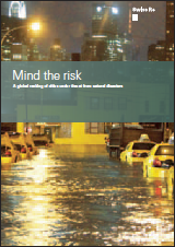 Mind the risk: A global ranking of cities under threat from natural disasters (cover)