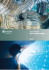 View on a mine - cover of the Swiss Re SONAR report (photo)